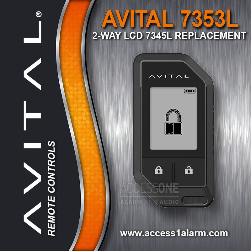Avital 7353L LCD 2-Way Remote